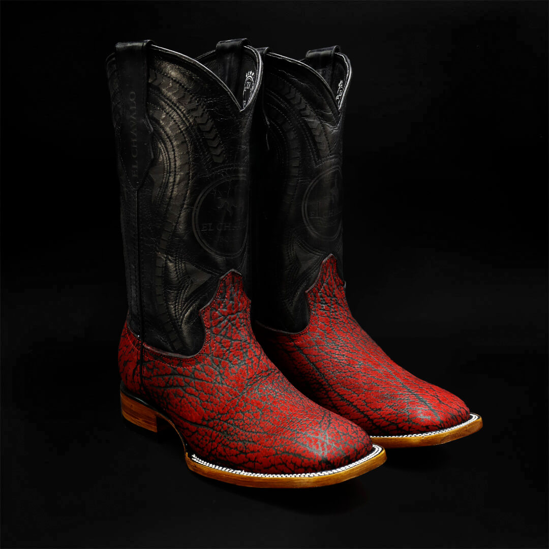 Bota Bulldog de Cuello de Toro Rojo CH304