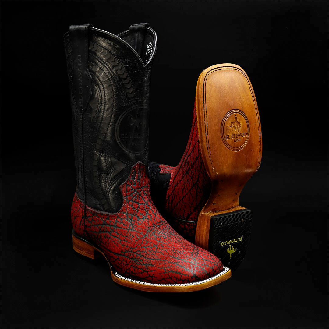 Bota Bulldog de Cuello de Toro Rojo CH304