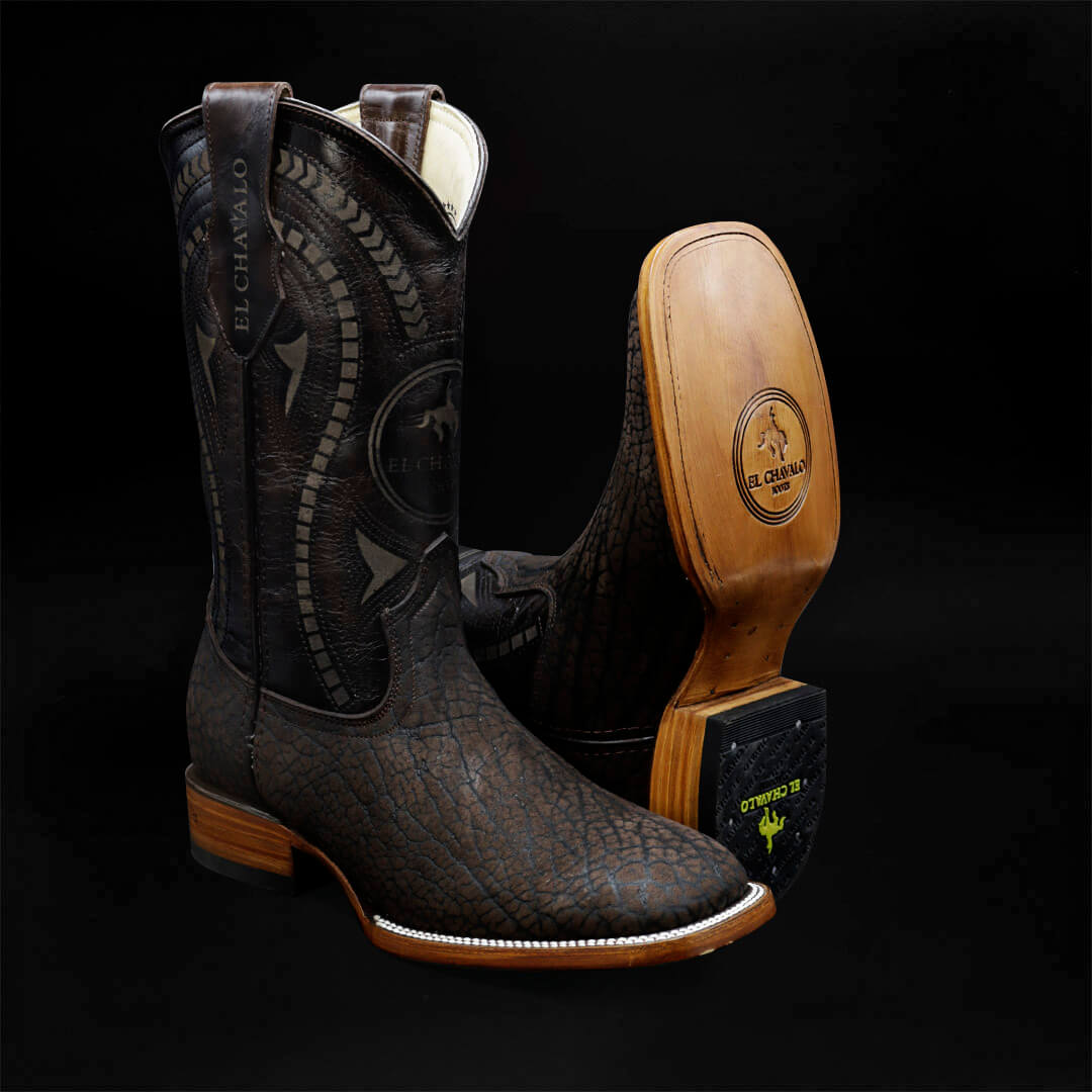 Bota Bulldog de Cuello de Toro Tabaco CH303