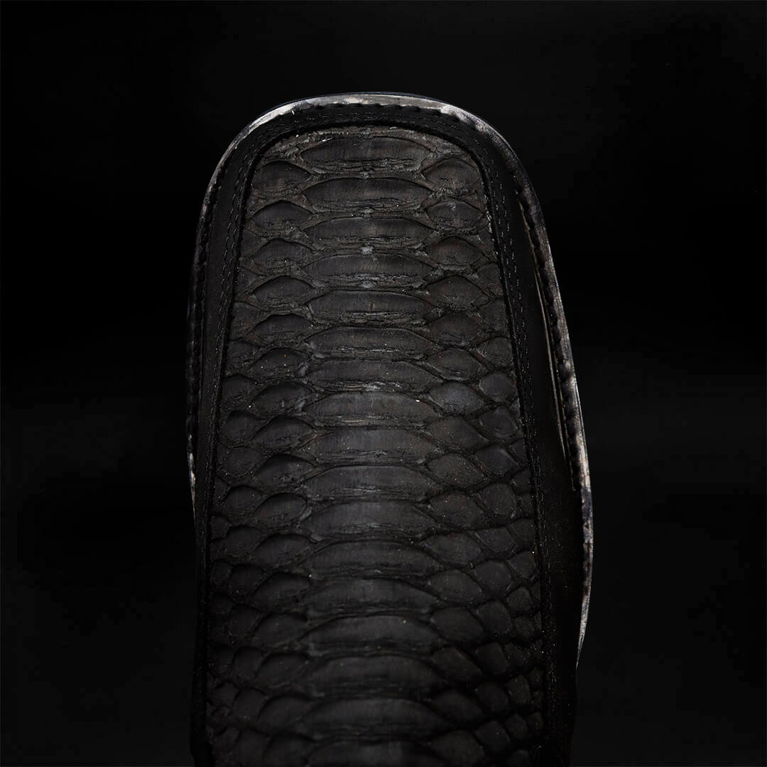 Botín Doble Cierre de Pitón Suela Azul BH202