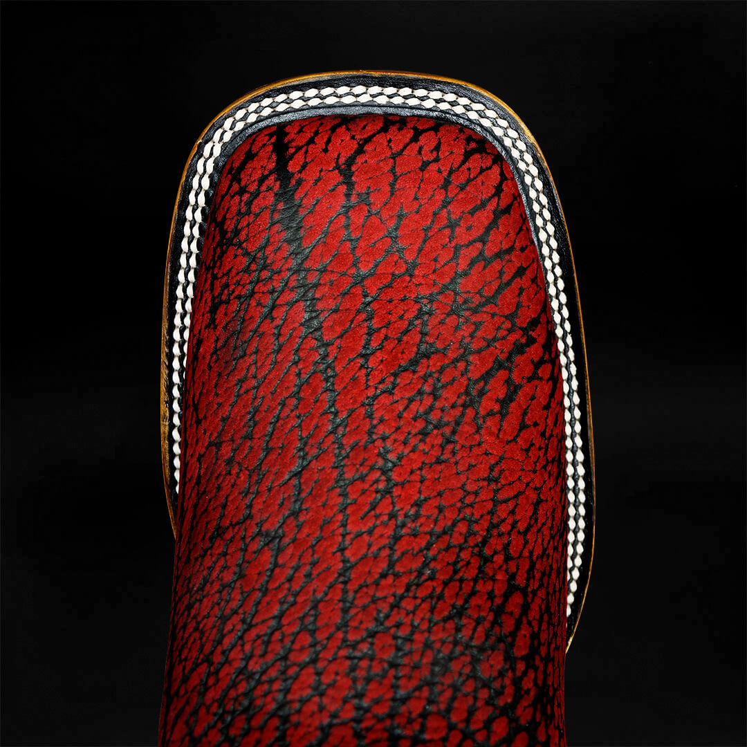 Bota Bulldog de Cuello de Toro Rojo CH304