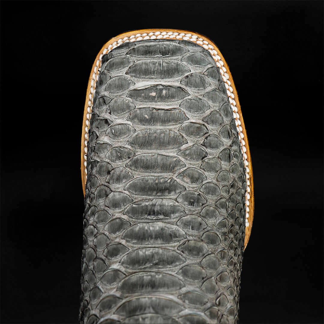 Bota Bulldog de Pitón Gris Nobuck CH802