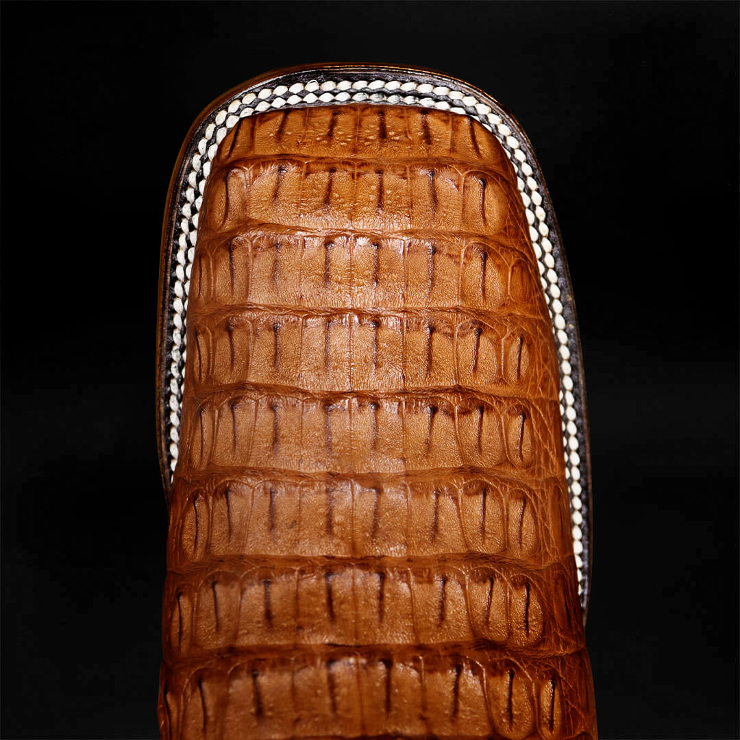 Bota Bulldog de Cocodrilo Coñac CH202