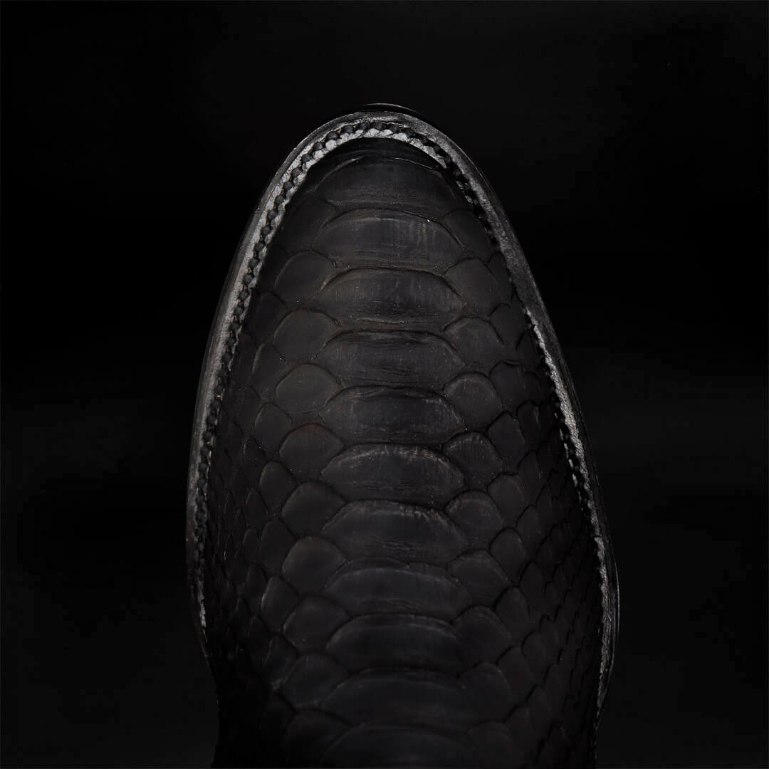 Bota Oval de Pitón Negro CH811