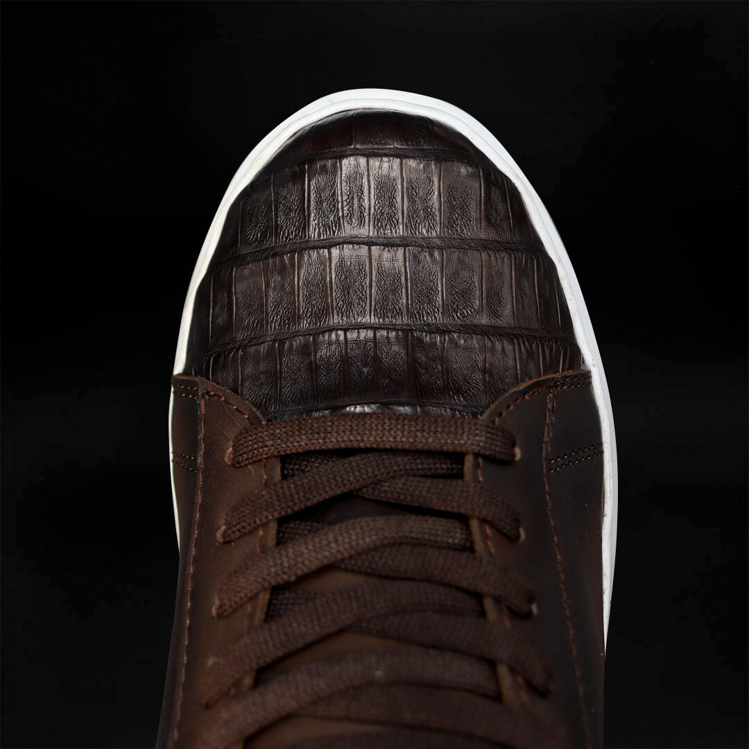 Tenis MK De Cocodrilo Chocolate TH122