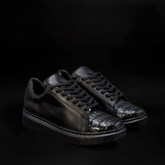 Tenis MK De Cocodrilo Negro TH121