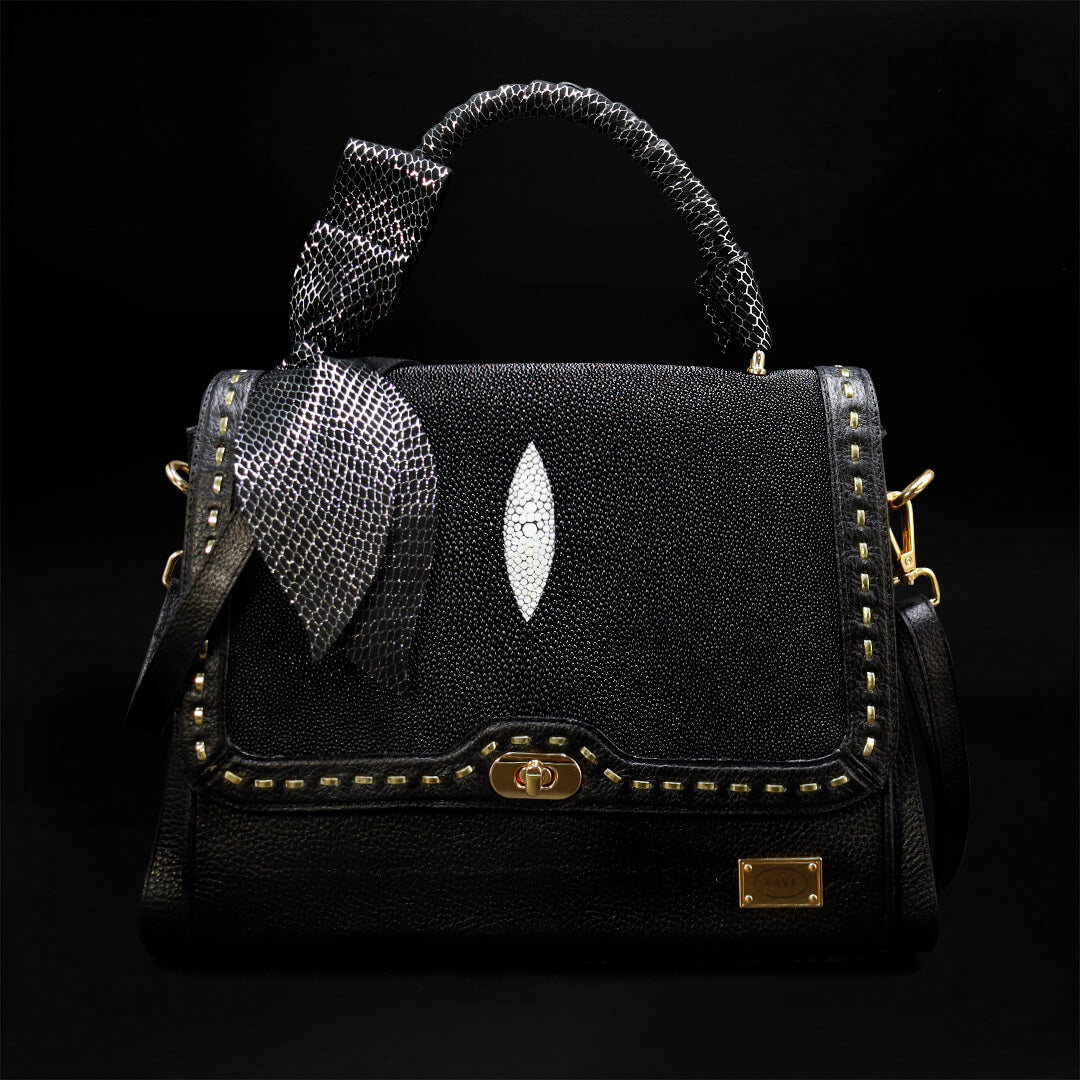 Bolso de Mano de Piel de Mantarraya BL101