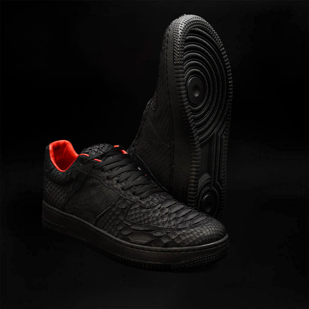 Tenis F1 de Pitón Negro Nobuck TH102
