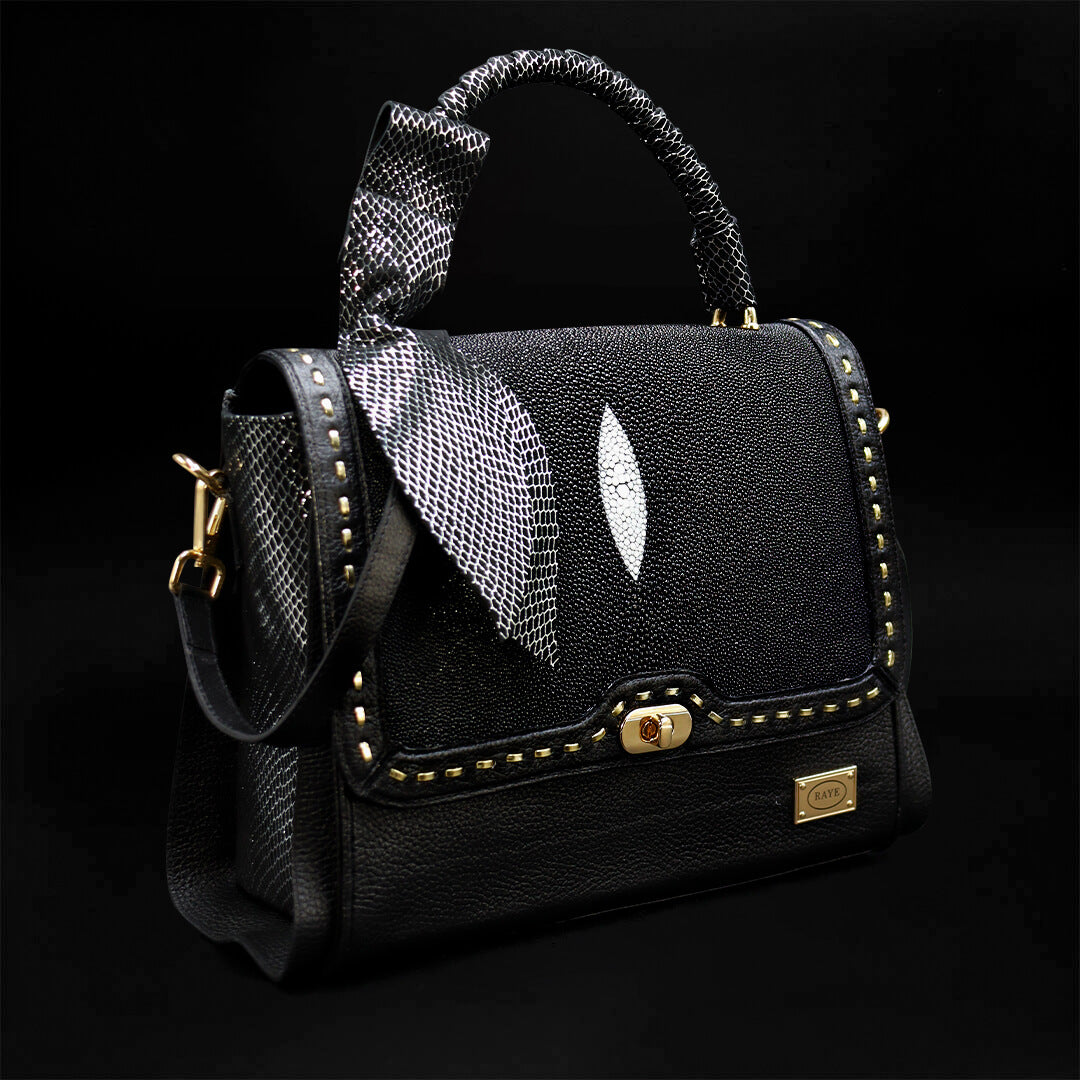 Bolso de Mano de Piel de Mantarraya BL101
