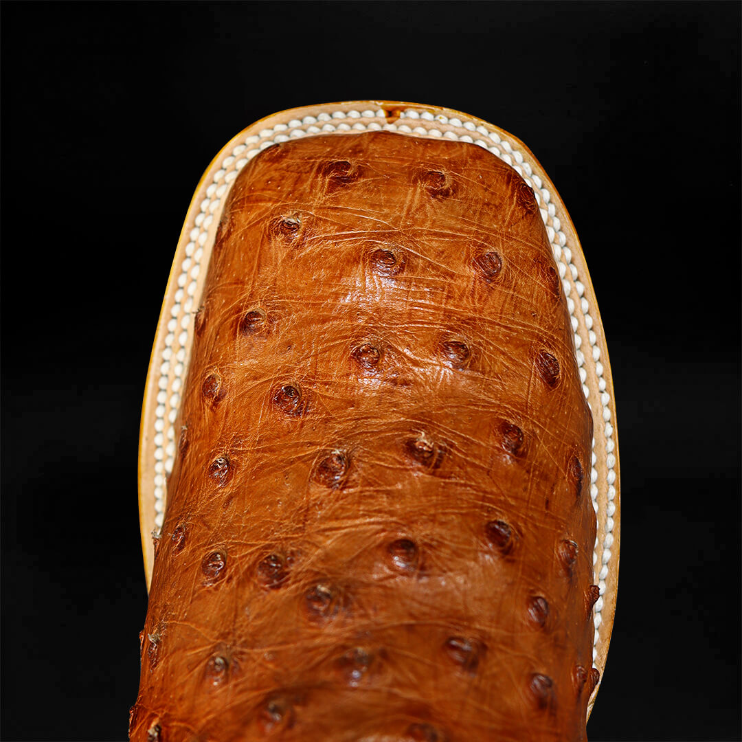 Bota Bulldog de Avestruz Coñac CH104