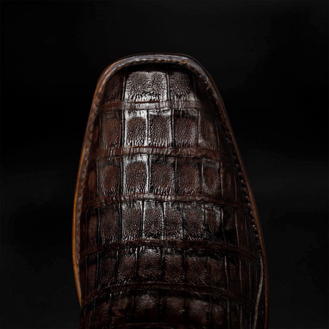 Botín Angel de Panza de Caimán Chocolate BT201